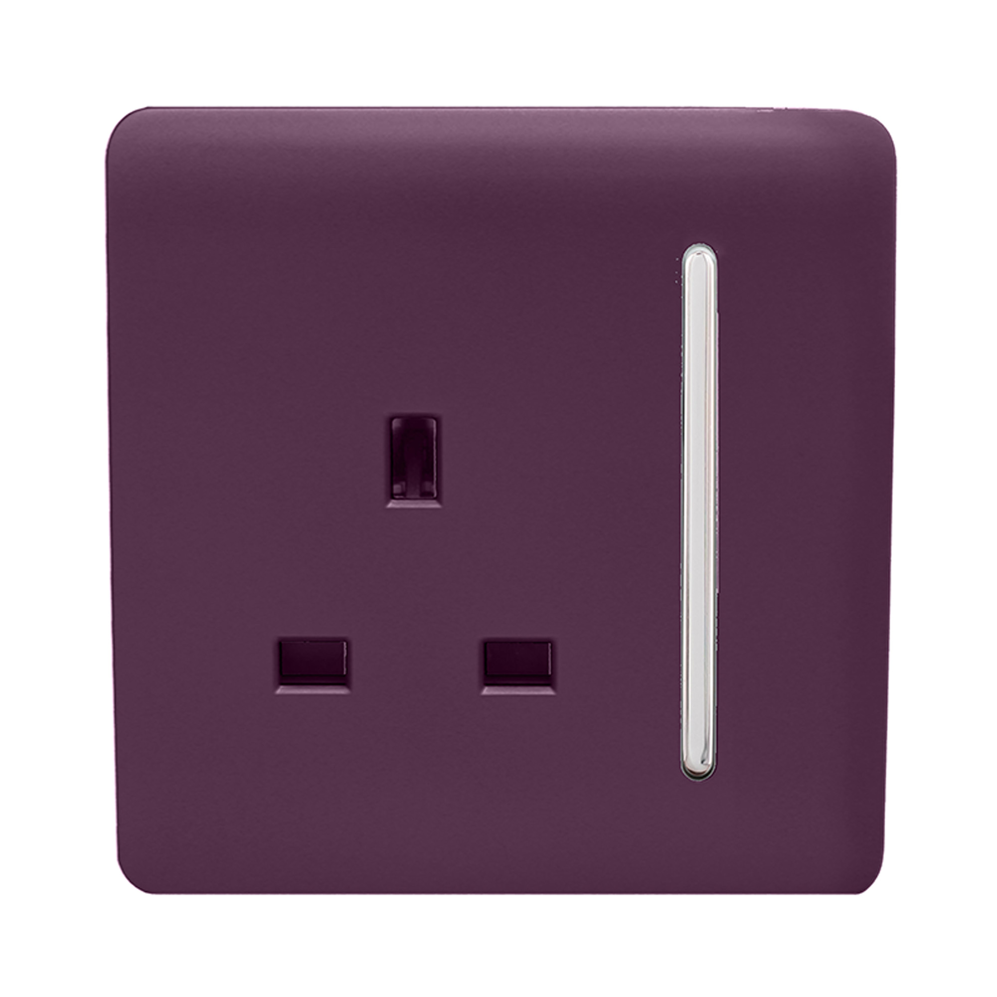 ART-SKT13PL  1 Gang 13Amp Switched Single Socket Plum